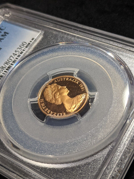 1981 Proof One Cent 1c Australia PCGS PR68DCAM FDC UNC #2197