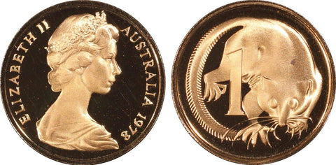 1978 Proof One Cent 1c Australia PCGS PR68DCAM FDC UNC #2196