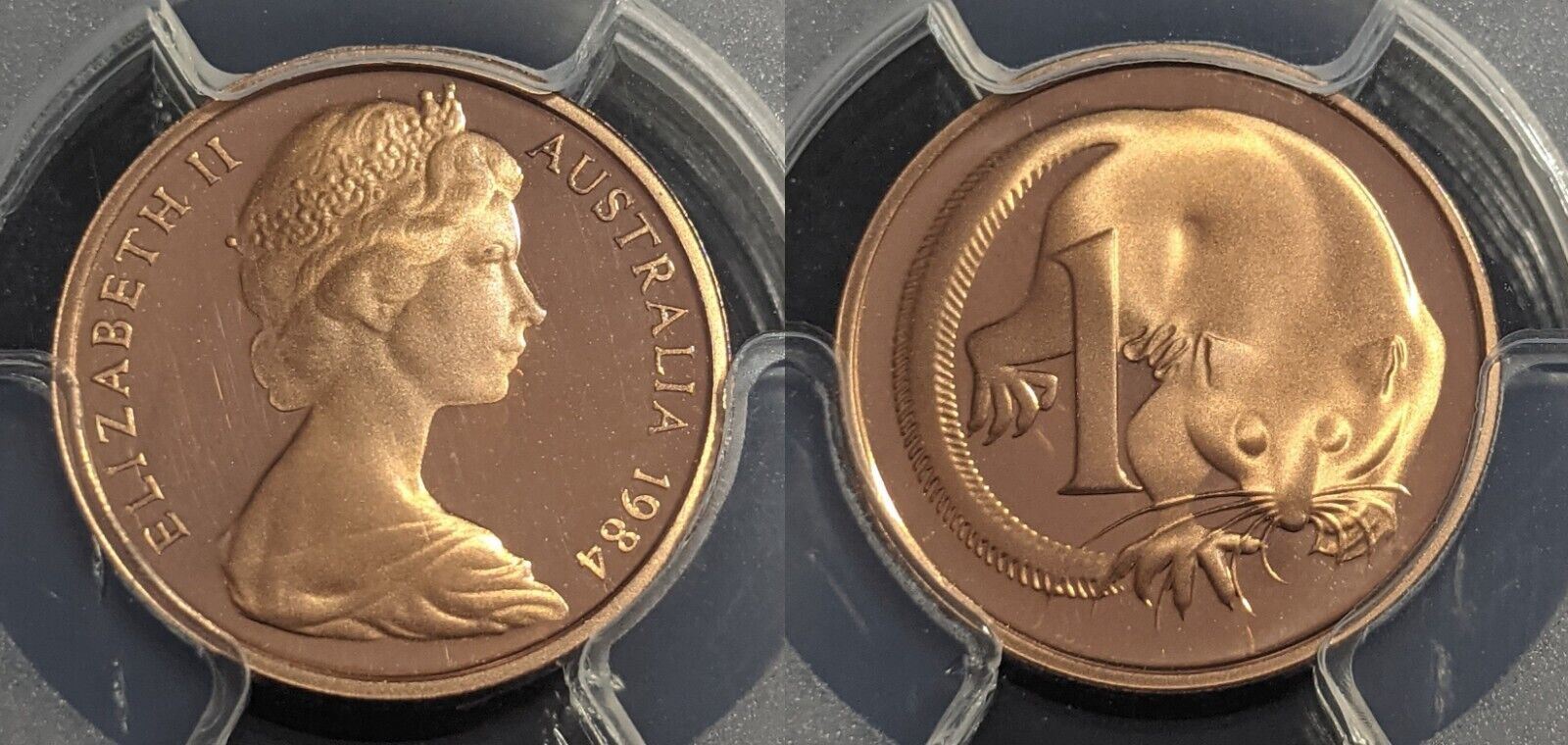 1984 Proof One Cent 1c Australia PCGS PR68DCAM FDC UNC #2195