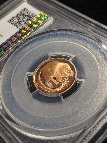 1984 Proof One Cent 1c Australia PCGS PR68DCAM FDC UNC #2195