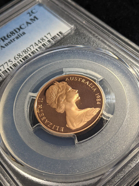 1984 Proof Two Cent 2c Australia PCGS PR68DCAM FDC UNC #2199