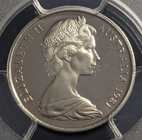 1981 Proof Five Cent 5c Australia PCGS PR68DCAM FDC UNC #2205