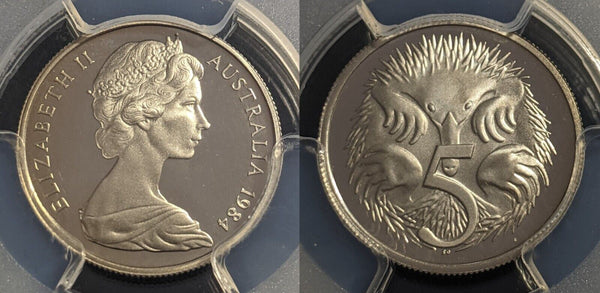 1984 Proof Five Cent 5c Australia PCGS PR68DCAM FDC UNC #2204