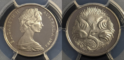 1984 Proof Five Cent 5c Australia PCGS PR68DCAM FDC UNC #2204