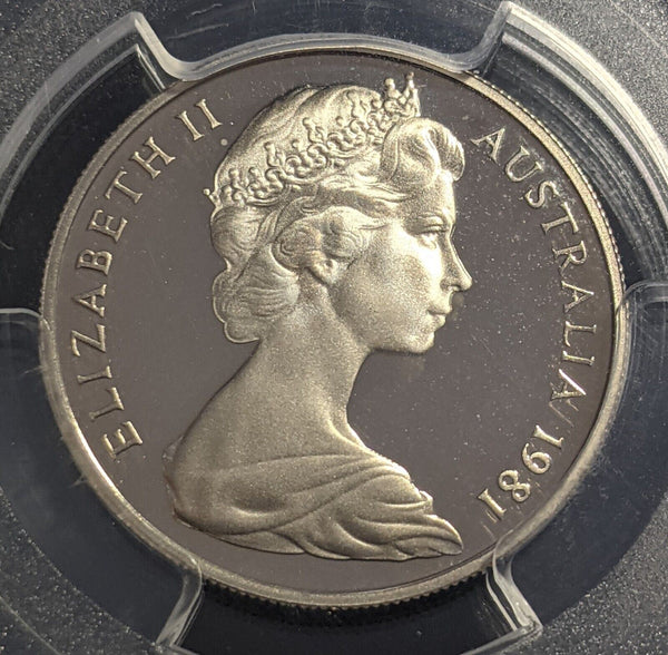 1981 Proof Ten Cent 10c Australia PCGS PR68DCAM FDC UNC #2208