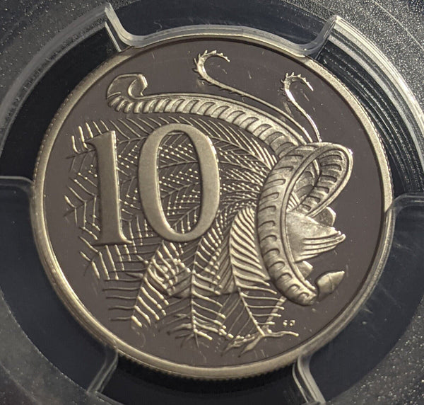 1981 Proof Ten Cent 10c Australia PCGS PR68DCAM FDC UNC #2208