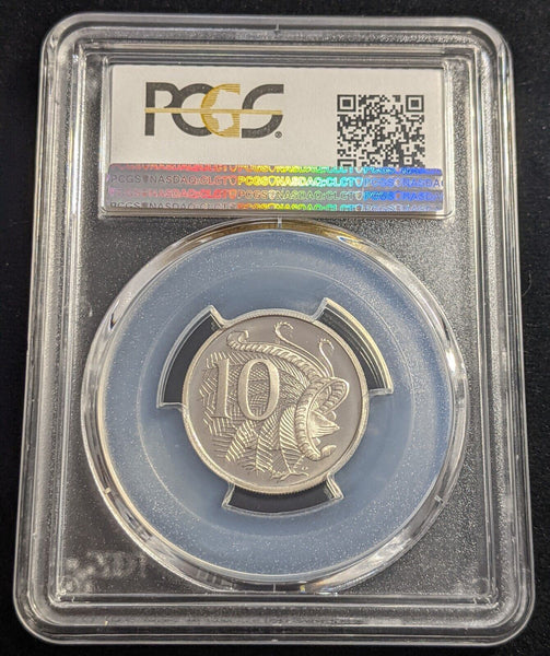 1982 Proof Ten Cent 10c Australia PCGS PR68DCAM FDC UNC #2206