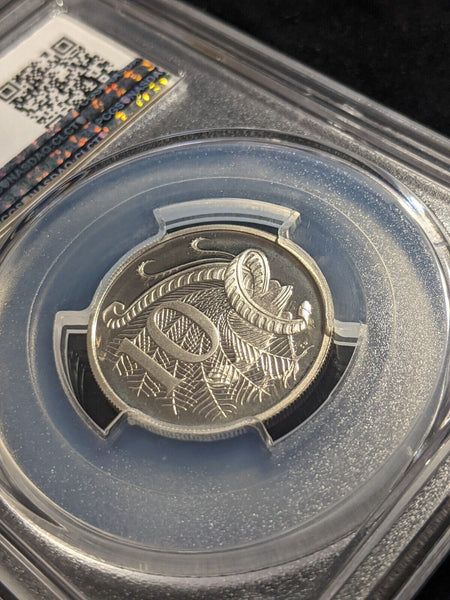 1982 Proof Ten Cent 10c Australia PCGS PR68DCAM FDC UNC #2206