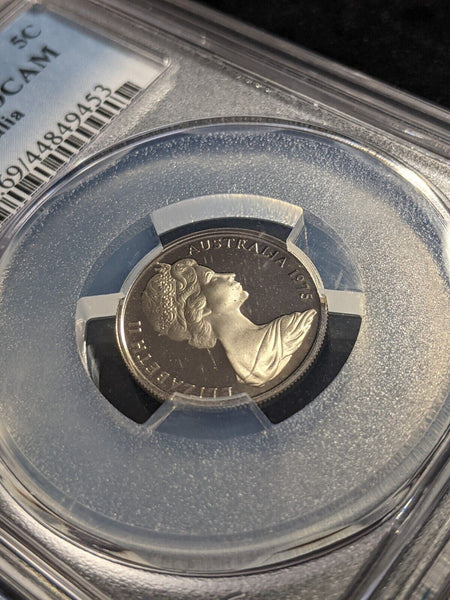 1975 Proof Five Cent 5c Australia PCGS PR69DCAM FDC UNC #2213