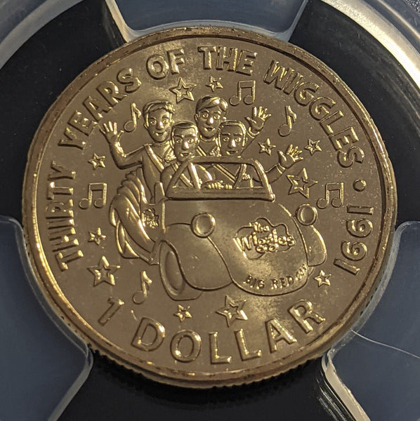 2021 One Dollar $1 Australia Original Wiggles Band PCGS MS66 GEM UNC #2216