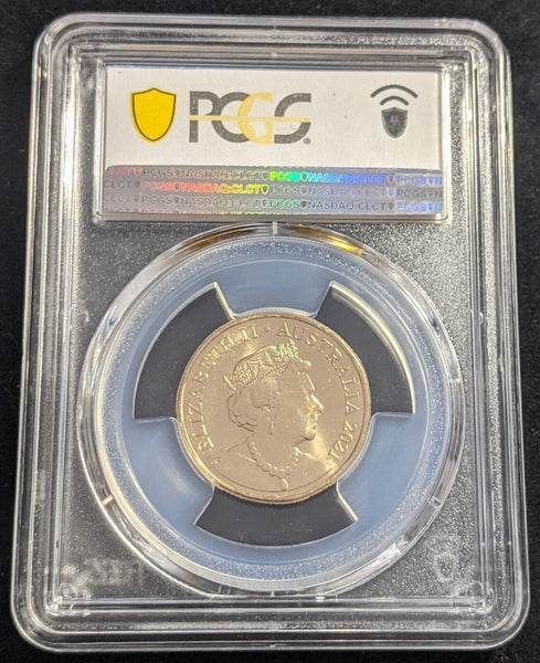 2021 One Dollar $1 Australia Original Wiggles Band PCGS MS66 GEM UNC #2216