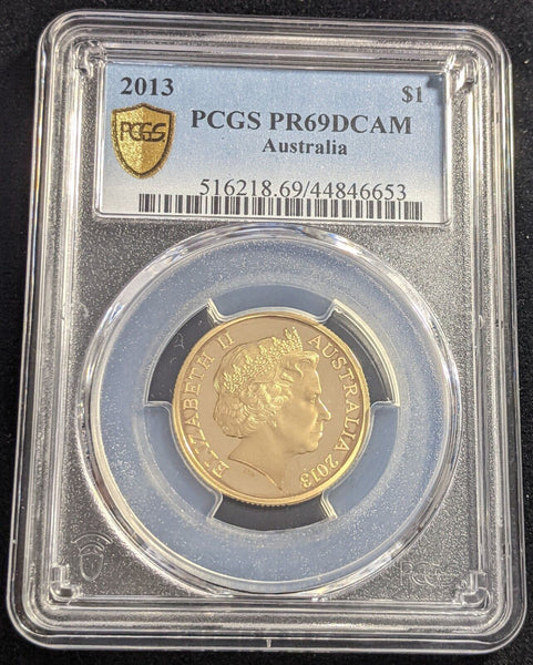 2013 Proof One Dollar $1 Australia PCGS PR69DCAM FDC UNC #2219