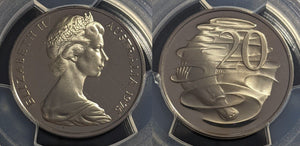 1975 Proof Twenty Cent 20c Australia PCGS PR68DCAM FDC UNC #2220