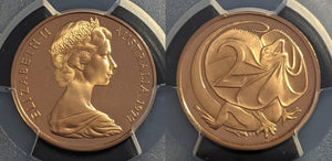 1977 Proof Two Cent 2c Australia PCGS PR69DCAM FDC UNC #2228