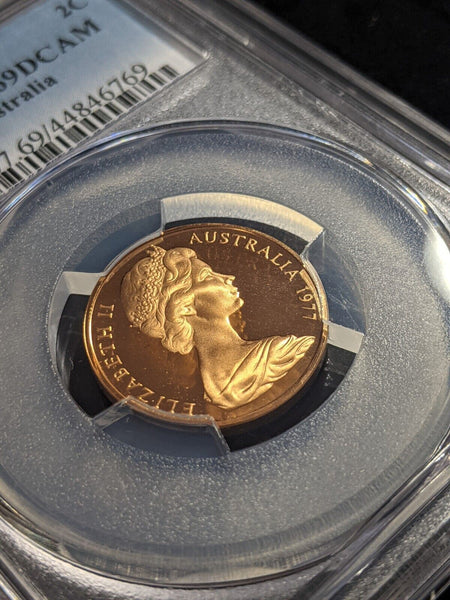 1977 Proof Two Cent 2c Australia PCGS PR69DCAM FDC UNC #2228