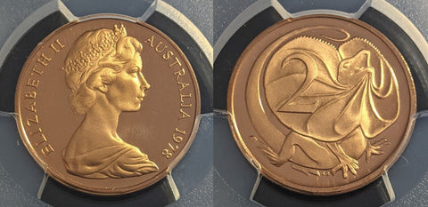 1978 Proof Two Cent 2c Australia PCGS PR69DCAM FDC UNC #2231