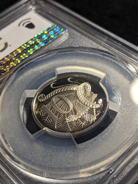 1975 Proof Ten Cent 10c Australia PCGS PR68DCAM FDC UNC #2214