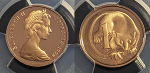 1978 Proof One Cent 1c Australia PCGS PR69DCAM FDC UNC #2230