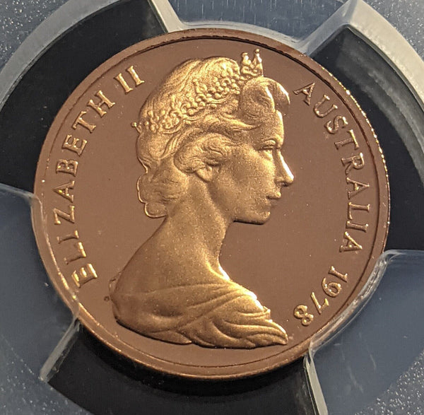1978 Proof One Cent 1c Australia PCGS PR69DCAM FDC UNC #2230