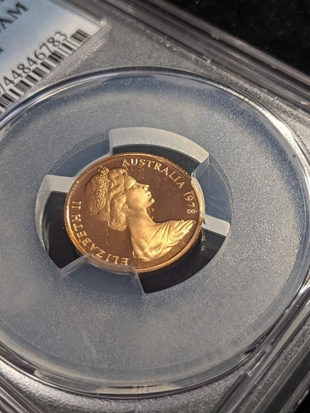 1978 Proof One Cent 1c Australia PCGS PR69DCAM FDC UNC #2230