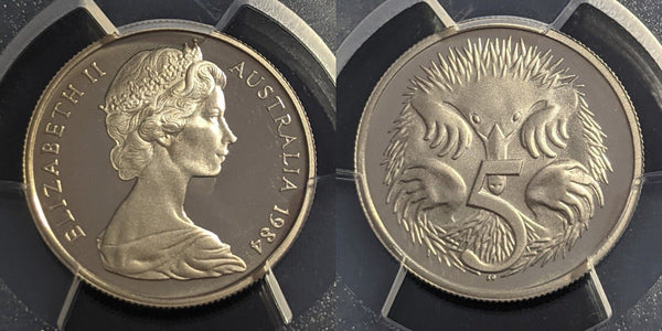 1984 Proof Five Cent 5c Australia PCGS PR68DCAM FDC UNC #2233