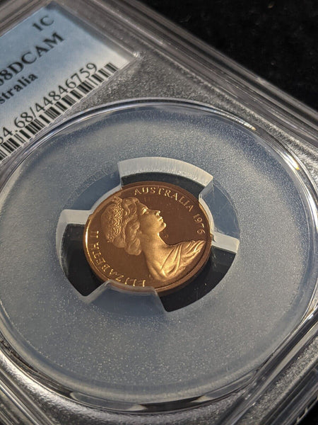 1976 Proof One Cent 1c Australia PCGS PR68DCAM FDC UNC #2234