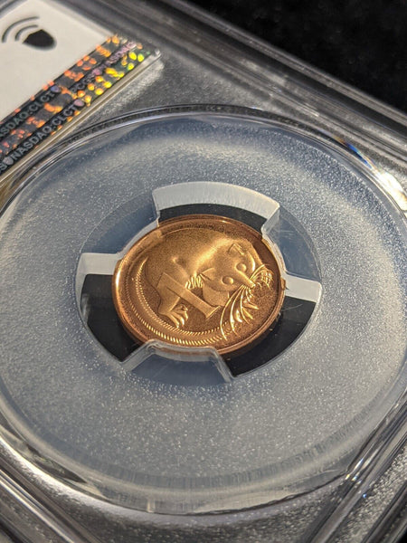 1976 Proof One Cent 1c Australia PCGS PR68DCAM FDC UNC #2234