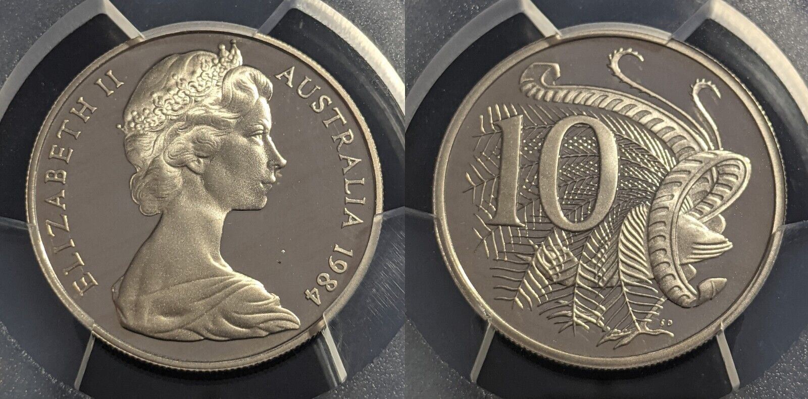 1984 Proof Ten Cent 10c Australia PCGS PR68DCAM FDC UNC #2232