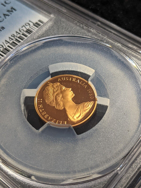 1980 Proof One Cent 1c Australia PCGS PR69DCAM FDC UNC #2235