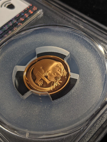 1980 Proof One Cent 1c Australia PCGS PR69DCAM FDC UNC #2235