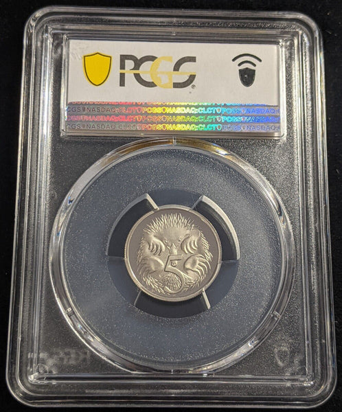 1988 Proof Five Cent 5c Australia PCGS PR68DCAM Possible Obverse Planchet Defect