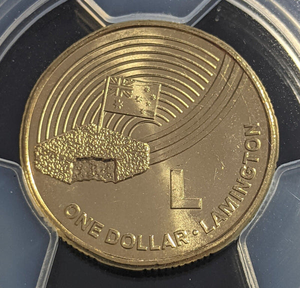 2019 One Dollar $1 Australia L-Lamington Great Aussie Coin Hunt PCGS MS64 GEM