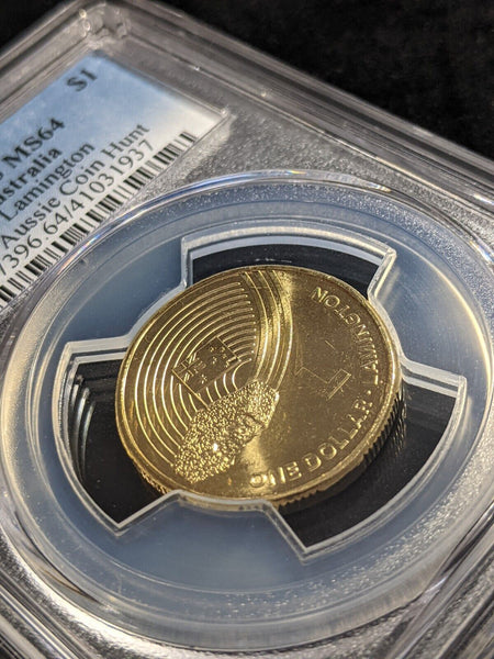 2019 One Dollar $1 Australia L-Lamington Great Aussie Coin Hunt PCGS MS64 GEM