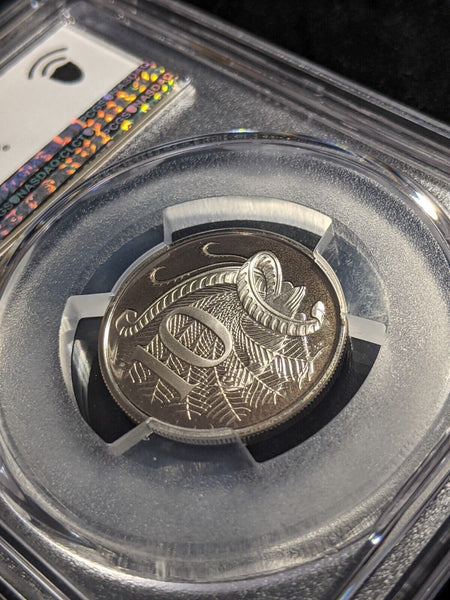1976 Proof Ten Cent 10c Australia PCGS PR68DCAM FDC UNC #2246