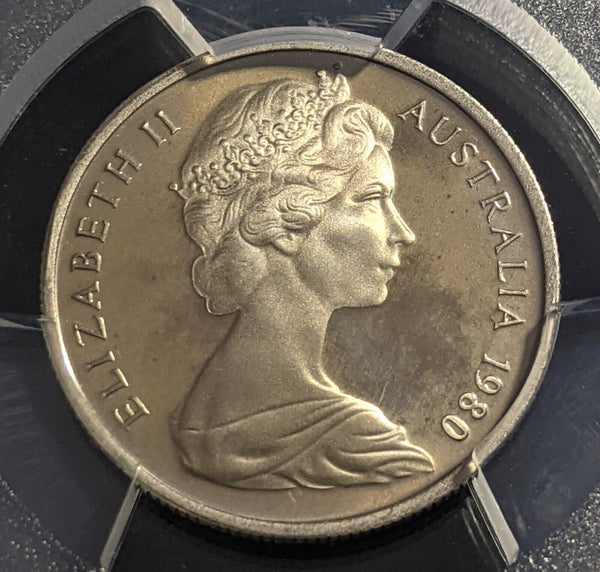 1980 Proof Five Cent 5c Australia PCGS PR68CAM FDC UNC #2247