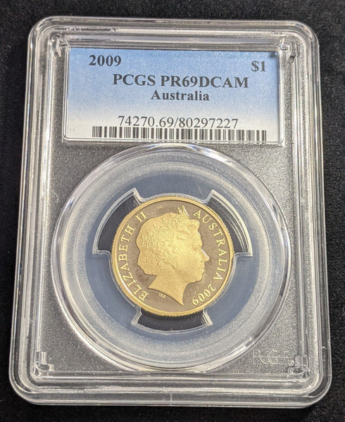 2009 Proof One Dollar $1 Australia PCGS PR69DCAM FDC UNC #2248
