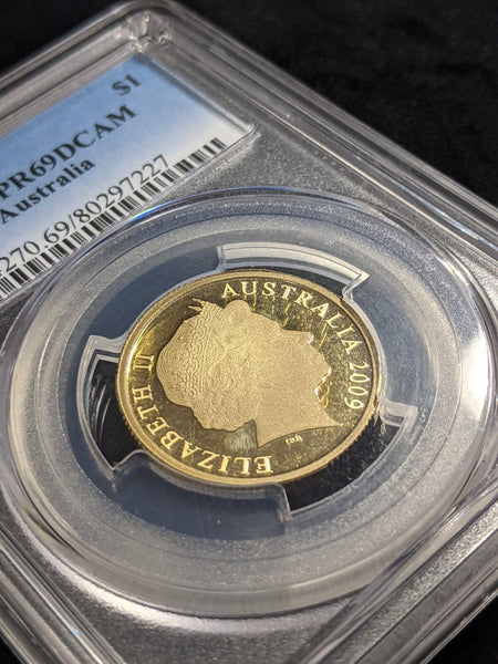 2009 Proof One Dollar $1 Australia PCGS PR69DCAM FDC UNC #2248