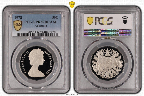 1978 Proof Fifty Cent 50c Australia PCGS PR69DCAM FDC UNC #2243