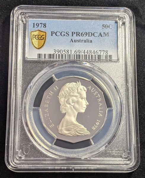 1978 Proof Fifty Cent 50c Australia PCGS PR69DCAM FDC UNC #2243