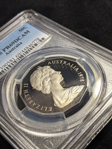 1978 Proof Fifty Cent 50c Australia PCGS PR69DCAM FDC UNC #2243