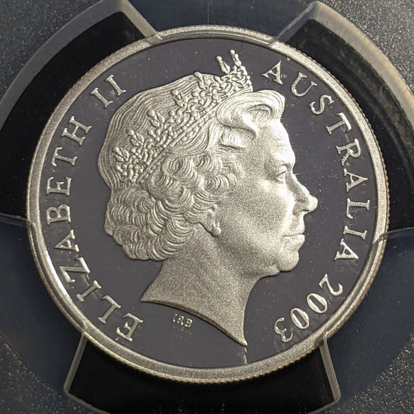 2003 Proof Silver Ten Cent 10c Australia PCGS PR70DCAM FDC UNC #2249