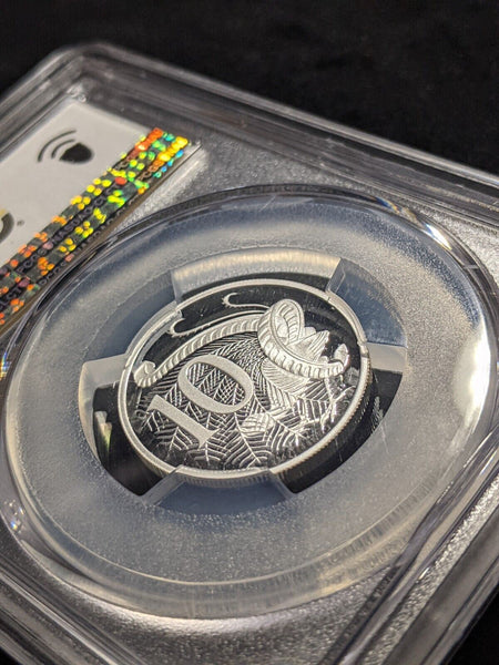 2003 Proof Silver Ten Cent 10c Australia PCGS PR70DCAM FDC UNC #2249