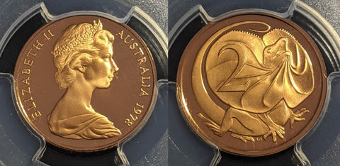 1978 Proof Two Cent 2c Australia PCGS PR69RD DCAM #2251