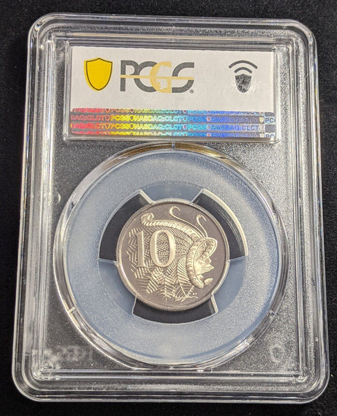 1966 Proof Ten Cent 10c Australia PCGS PR69DCAM FDC UNC #2253