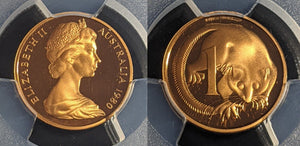 1980 Proof One Cent 1c Australia PCGS PR69DCAM FDC UNC #2285