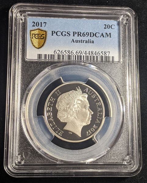 2017 Proof Twenty Cent 20c Australia PCGS PR69DCAM FDC UNC #2283