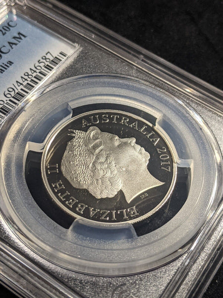 2017 Proof Twenty Cent 20c Australia PCGS PR69DCAM FDC UNC #2283
