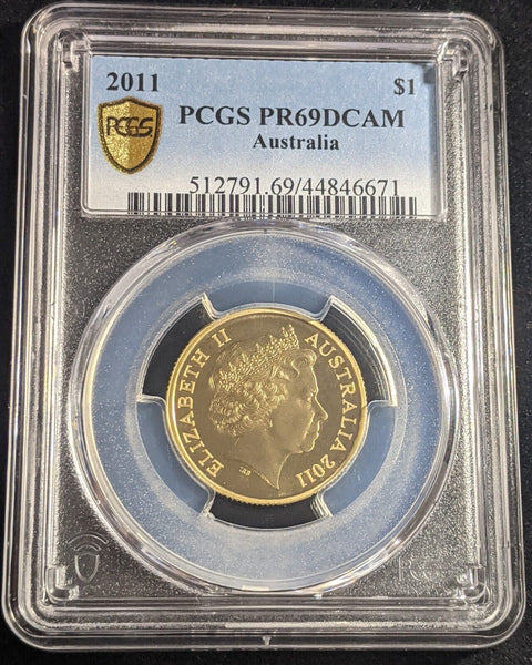 2011 Proof One Dollar $1 Australia PCGS PR69DCAM FDC UNC #2288