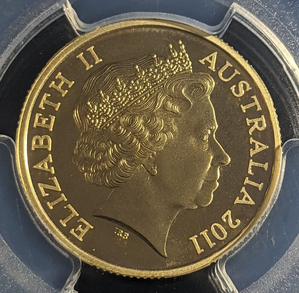 2011 Proof One Dollar $1 Australia PCGS PR69DCAM FDC UNC #2288