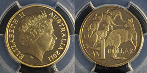 2011 Proof One Dollar $1 Australia PCGS PR69DCAM FDC UNC #2286